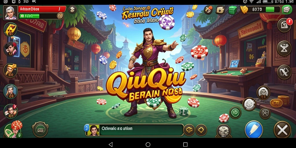 Screenshot utama 8768 menampilkan gameplay QiuQiu yang seru.