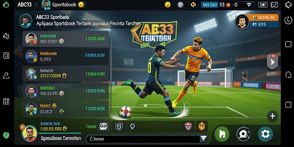 Tampilan gameplay menarik dari aplikasi Sportsbook ABC33.