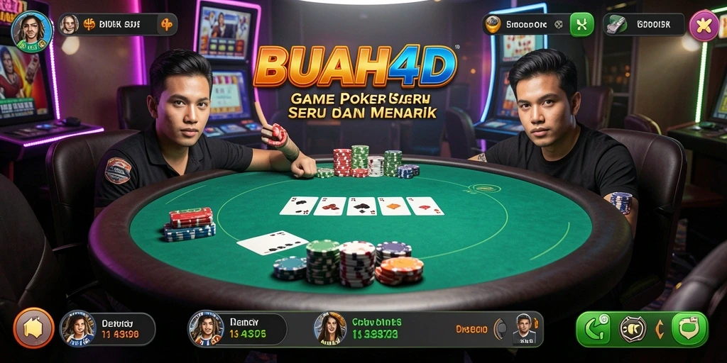Tampilan grafis yang menarik dalam gameplay Poker BUAH4D.