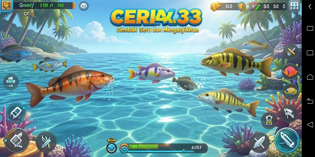 Tampilan gameplay Tembak Ikan yang seru dan penuh tantangan.