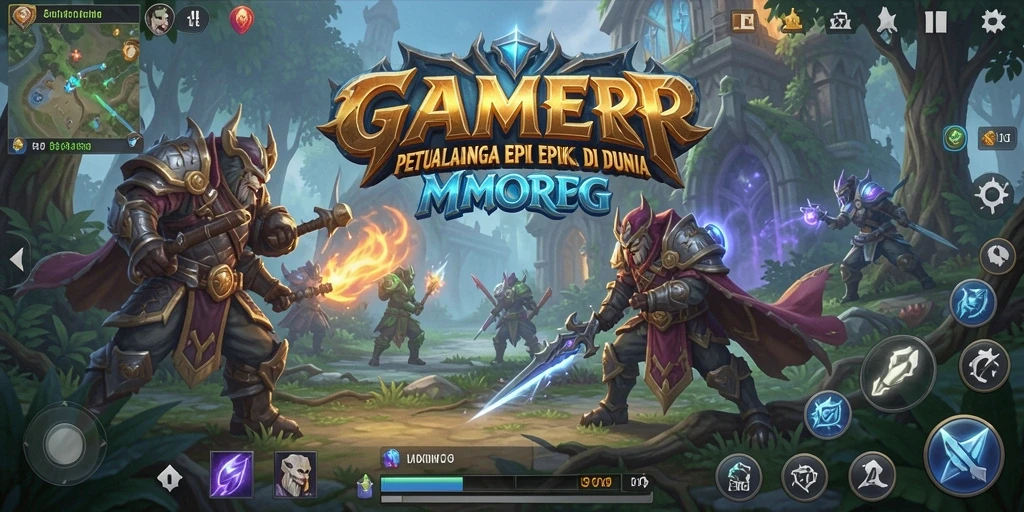 Tampilan gameplay GAMERP yang menarik dan mendebarkan.