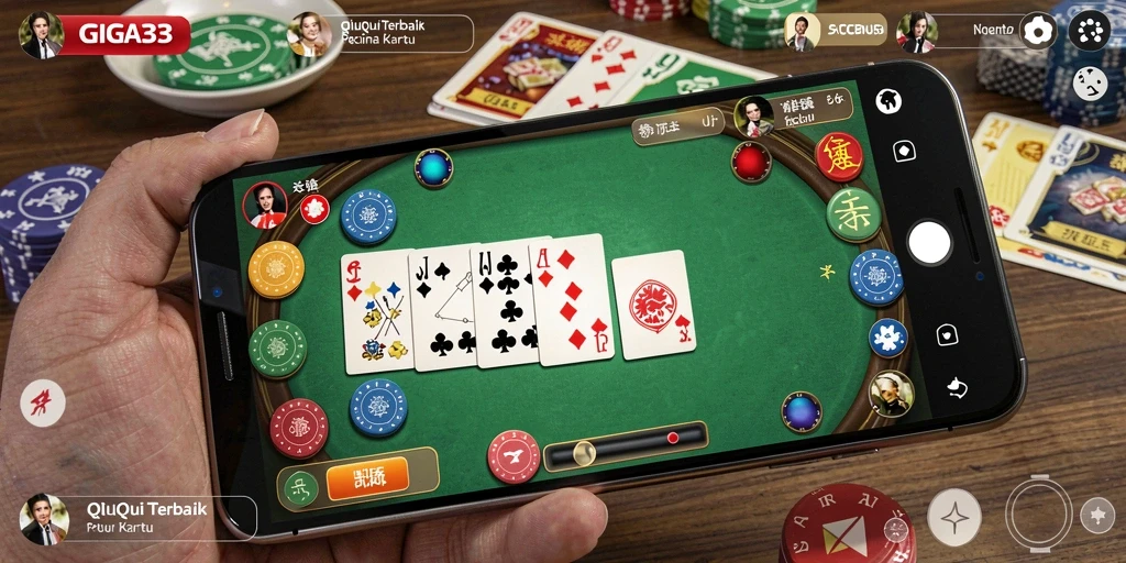 Tampilan gameplay QiuQiu yang seru dan menarik.