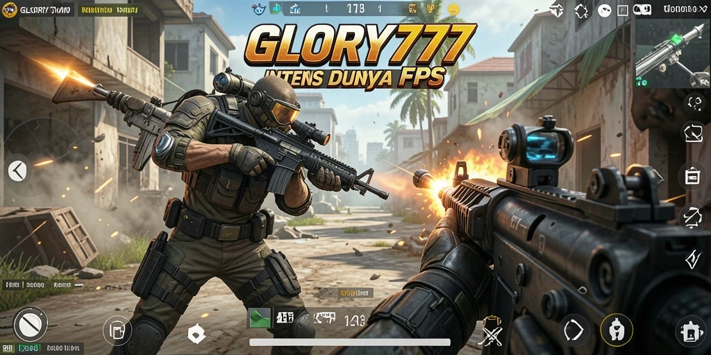 Tangkapan layar dari aksi mendebarkan GLORY777 dalam keseruan FPS.