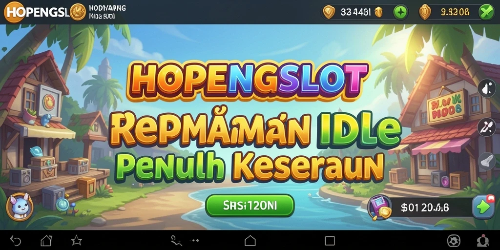 Screenshot gameplay HOPENGSLOT menampilkan aksi menarik dalam permainan Idle.