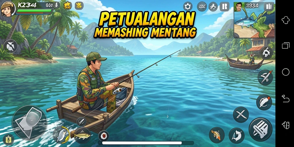 Tangkapan ikan di K234 dengan grafis yang menakjubkan.
