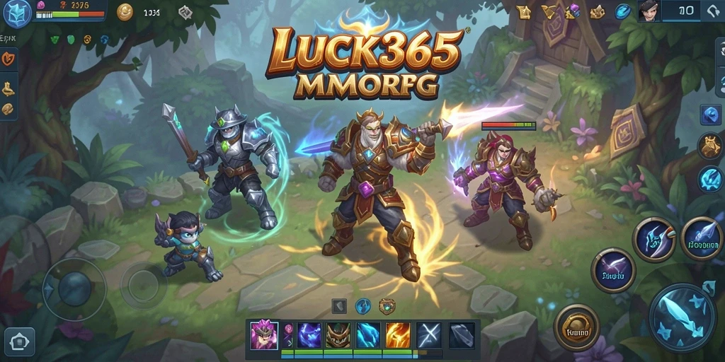 Tampilan gameplay yang mengesankan di LUCK365 dengan pertempuran seru MMORPG.