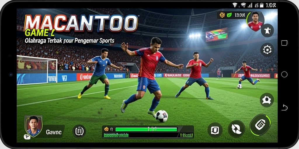 Screenshot gameplay MACANTOTO menampilkan aksi seru dalam olahraga.