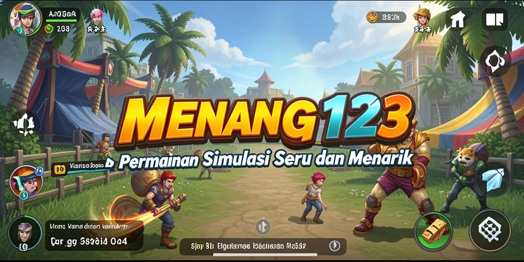 Tampilan gameplay interaktif dan menarik dari MENANG123.