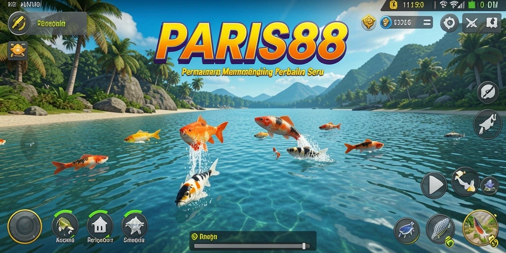Tangkapan ikan yang luar biasa dalam gameplay PARIS88.