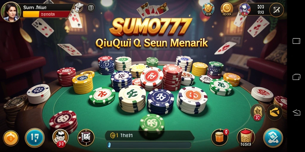 Tampilan gameplay menarik dari SUMO777 dalam permainan QiuQiu.