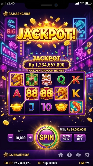 Screenshot antarmuka pengguna rajabandar88 yang intuitif.